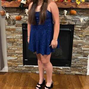 L/XL Royal Blue Homecoming Dress